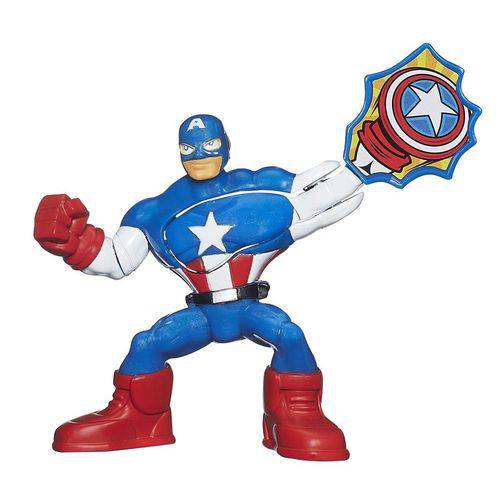 Hasbro - Mini Figura Capitão America Super Hero Kapow - A7039