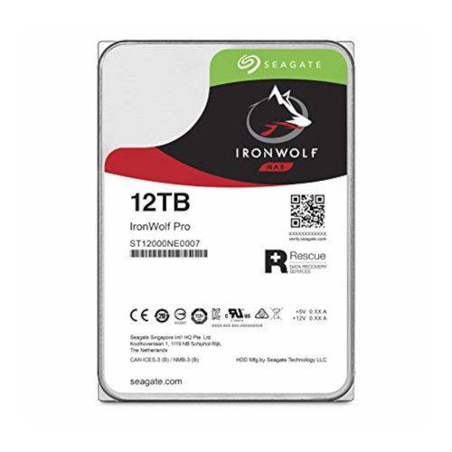 HD - 12.000GB (12TB) / 7.200RPM / SATA / 3,5pol - Seagate IronWolf PRO - ST12000NE0007