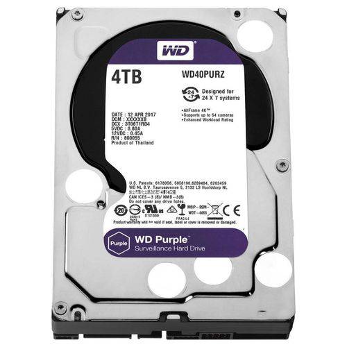 HD 4TB Sata 3 W. Digital WD40PURD Purple