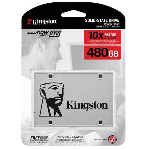 HD Desktop Notebook Ssd 480 Gb UV400 SUV400S37/480 2.5" Sata Iii Blister - Kingston
