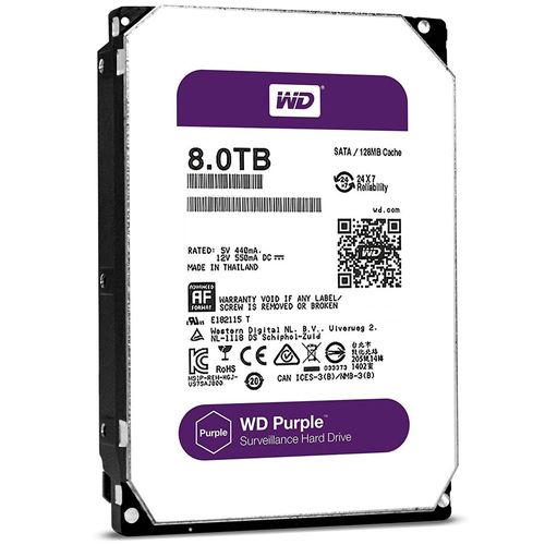 HD PC 8tb Purple Surveillance 5400RPM 128Mb Sata3,5 | WD80PURZ 2239