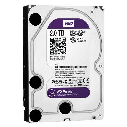 HD 2TB Western Digital Purple Sata 3 - Garantia 3 Anos