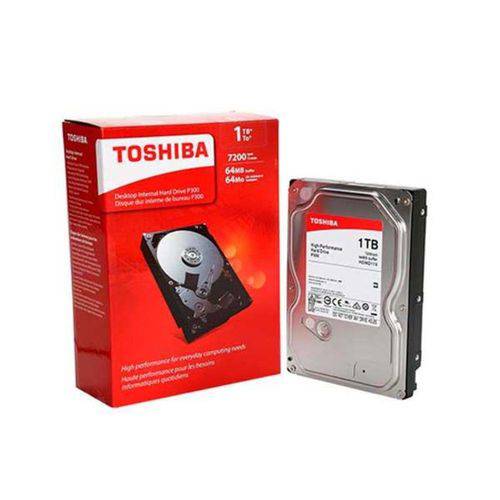 Hd Toshiba P300 1tb 7200rpm Cache 64 Mb Sata 6 Gb/s Hdw110xzsta