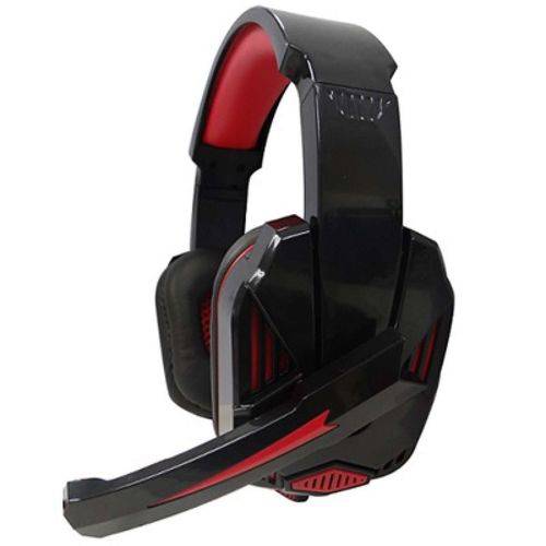Headphone Gamer Usb 2.4m Cabo Nylon Preto/vermelho