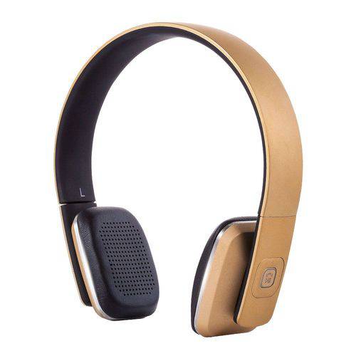 Headphone Hipermúsica Bluetooth - HBT-500 - Infokit - Dourado