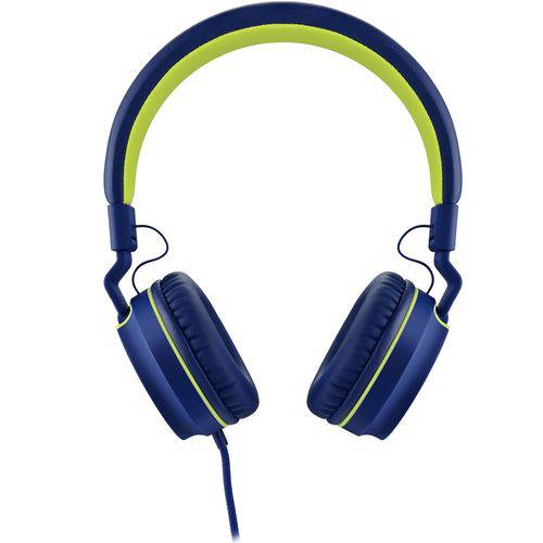 Headphone On Ear Stereo Azul/verde - Pulse - Ph162