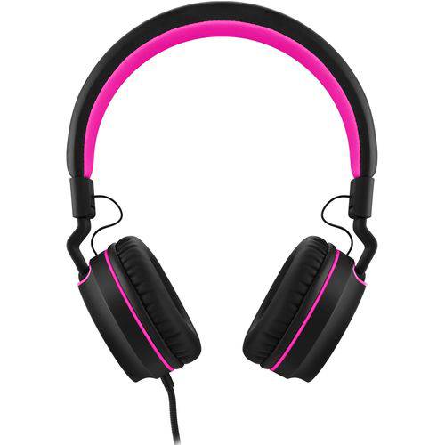 Headphone On Ear Stereo Preto/rosa - Pulse - Ph160