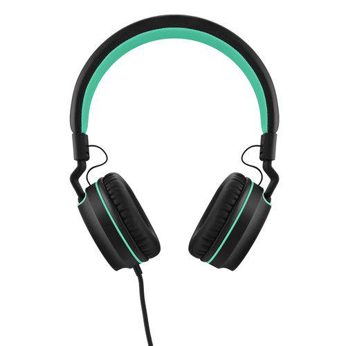 Headphone On Ear Stereo Preto/verde - Pulse - Ph159