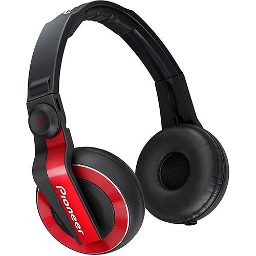 Headphone Profissional Pioneer DJ - HDJ-500-R - Vermelho