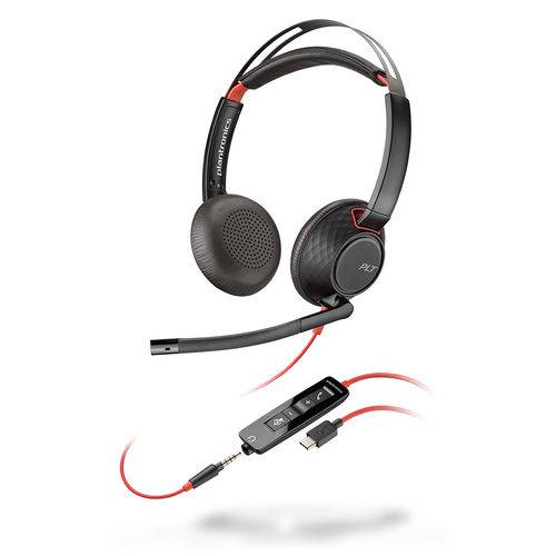 Headset Blackwire C5220 Usb 207576-01t Plantronics