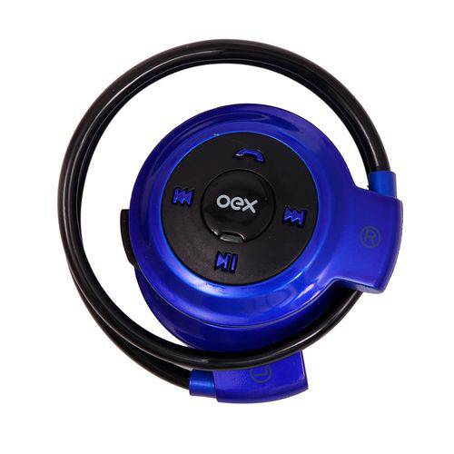 Headset Bluetooth Spin Azul - Oex