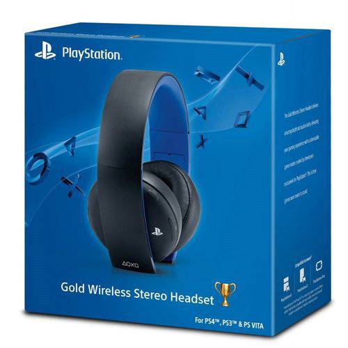 Headset Gold Wireless Ps4 e Ps3