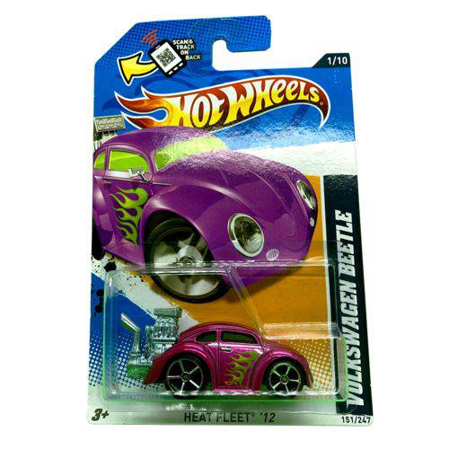 Heat Fleet 12 - Carrinho - Hot Wheels - Volkswagen Beetle - 1/10 - 151/247 - 2011 - V5669