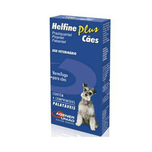 Helfine Plus para Cães - 4 Comprimidos