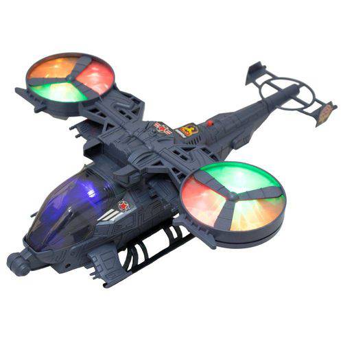 Helicóptero Brinquedo Bater e Volta com Luzes Som Realista