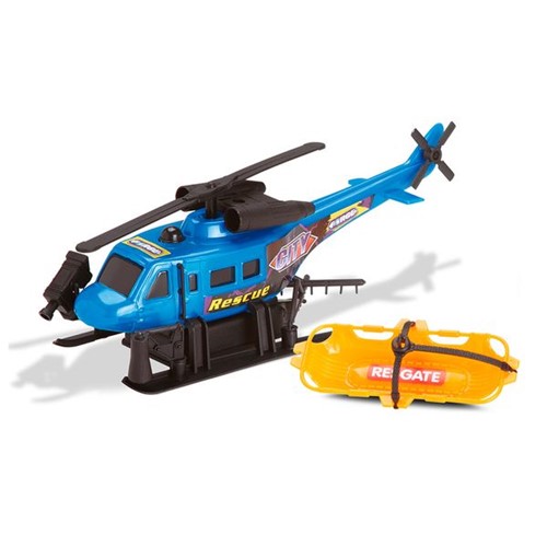 Helicóptero City Force com Fricção Azul