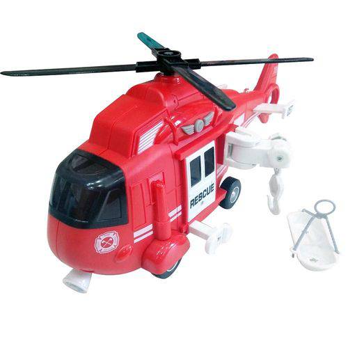 Helicoptero de Resgate com Luz e Som - Shiny Toys
