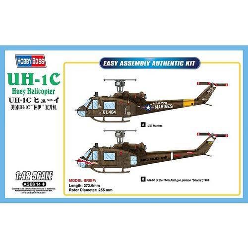 Helicoptero UH-1C HUEY - HOBBYBOSS