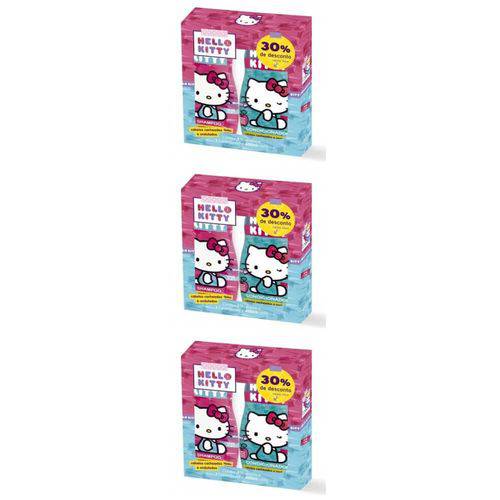 Hello Kitty Shampoo + Condicionador Infantil Cacheados 400ml (kit C/03)