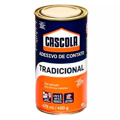 Henkel - Adesivo Cascola Tradicional Sem Toluol - Cola de Contato Lata 400gr