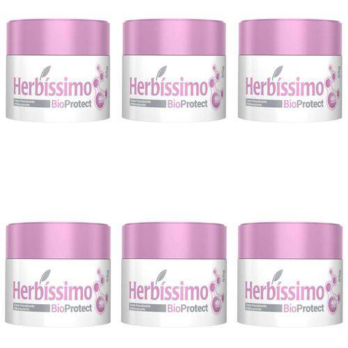 Herbíssimo Bioprotect Hibisco Desodorante Creme 55g (kit C/06)