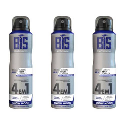 Herbíssimo Bis Snow Moon Desodorante Aerosol 150ml (kit C/03)
