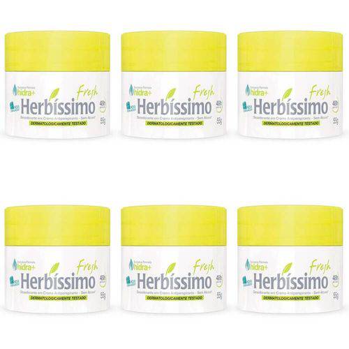Herbíssimo Fresh Desodorante Creme 55g (kit C/06)