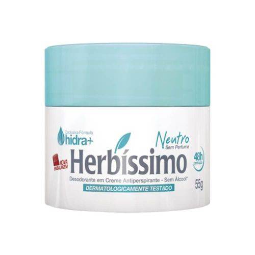 Herbíssimo S/ Perfume Desodorante Creme 55g