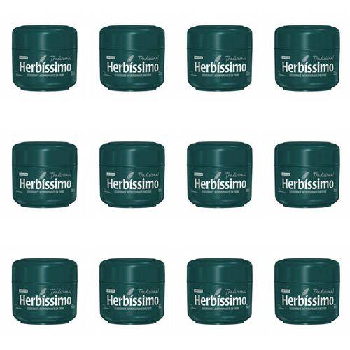 Herbíssimo Tradicional Desodorante Creme 55g (kit C/12)