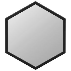 Hexagon Espelho 50 Cm X 58 Cm Preto