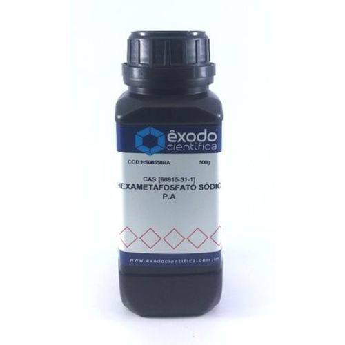 Hexametafosfato de Sodio Pa 500g Exodo Cientifica