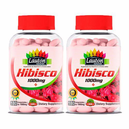 Hibisco 1000mg - 2x 180 Comprimidos - Lauton