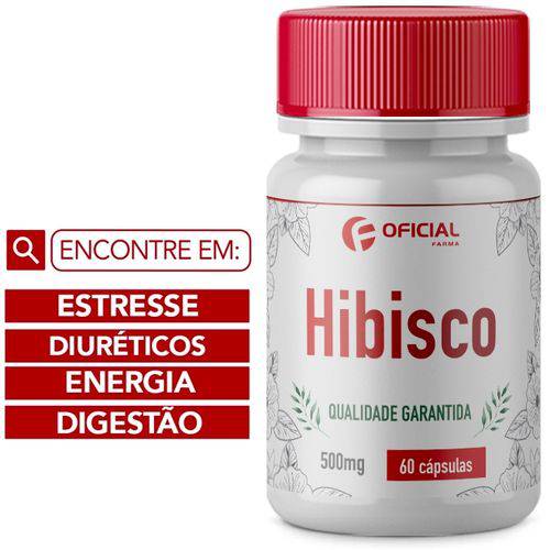 Hibisco 500Mg 60 Cápsulas