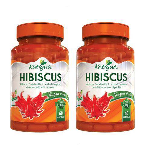 2 Hibiscus Vegan 60 Cáps Cada 500 Mg Katiguá