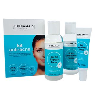 Hidramais Anti-Acne Kit - Gel de Limpeza + Fluido + Gel Secativo Kit