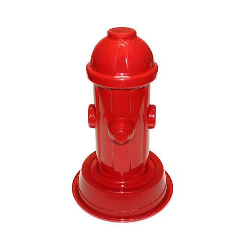 Hidrante Sanitário Xixi com Base para Cachorros - Vermelho