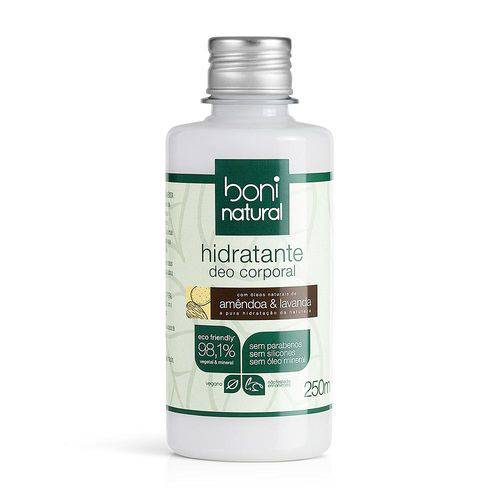 Hidratante Desodorante Corporal Boni Natural Amêndoa e Lavanda com 250ml