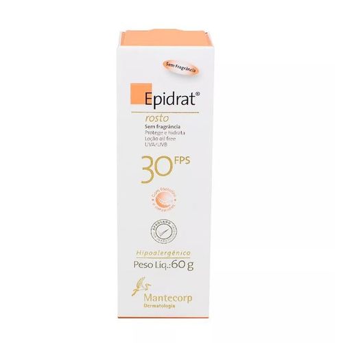 Protetor Solar Epidrat FPS30 para Rosto Mantecorp Skincare 60g