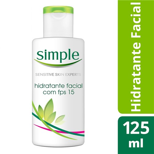 Hidratante Facial Simple FPS15 Sem Perfume 125ml