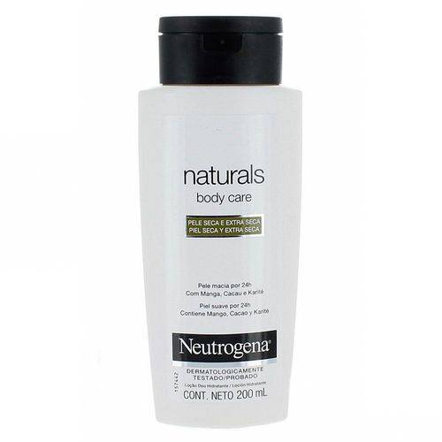 Hidratante Neutrogena Body Care Naturals Pele Seca e Extra Seca com 200ml