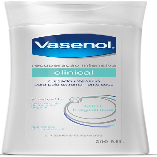Hidratante Vasenol Recuperação Intensiva Clinical 200ml