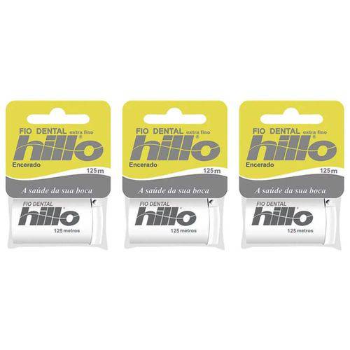 Hillo Extra Fino Fio Dental 100m (kit C/03)
