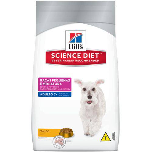 Hills Science Diet Cães Adulto 7+ Raças Pequenas e Miniaturas - 3kg