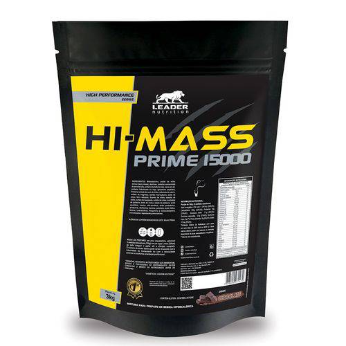 Hipercalórico HI MASS PRIME 15000 - Leader Nutrition - 3kg Refil