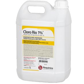 Hipoclorito de Sódio Cloro Rio 1% 5000 Ml (Cód. 7053)