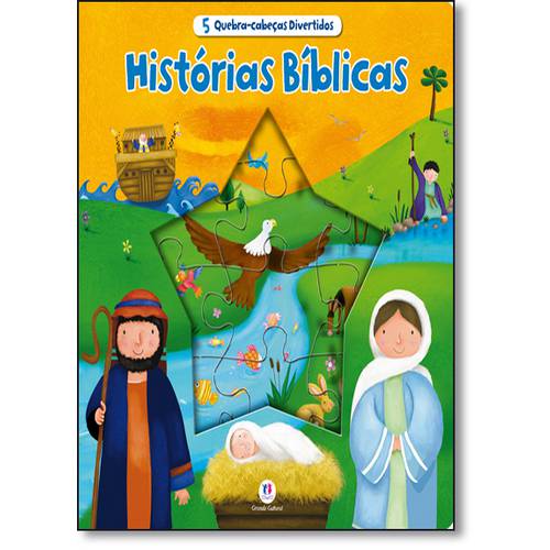 Histórias Bíblicas - Coleção 5 Quebra-Cabeças Divertidos - Acompanha Quebra-Cabeça