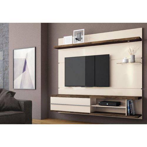 Home para Tv Suspenso Epic Off White com Deck - Hb Móveis