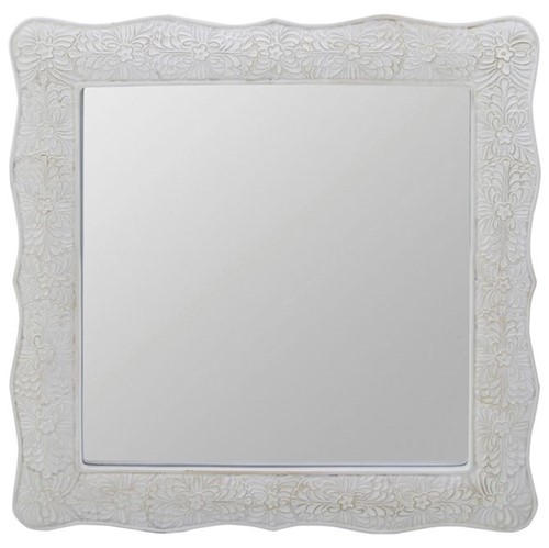 Honfleur Espelho 30 Cm X 30 Cm Branco Provence
