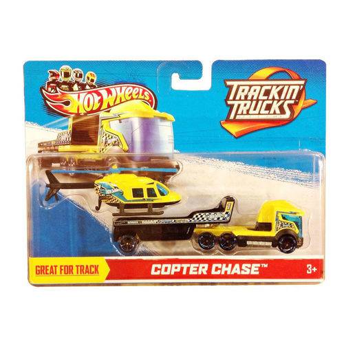 Hot Wheels Caminhão Porta Veículo Copter Chase - Mattel