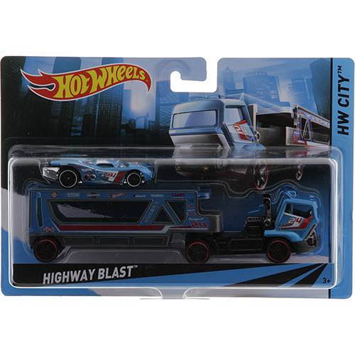 Hot Wheels Caminhão Transportador Hghway Blast - Mattel